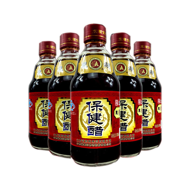 山西特产陈醋东湖保健醋饮料360ml甜醋无添加剂纯粮酿造5瓶装养生