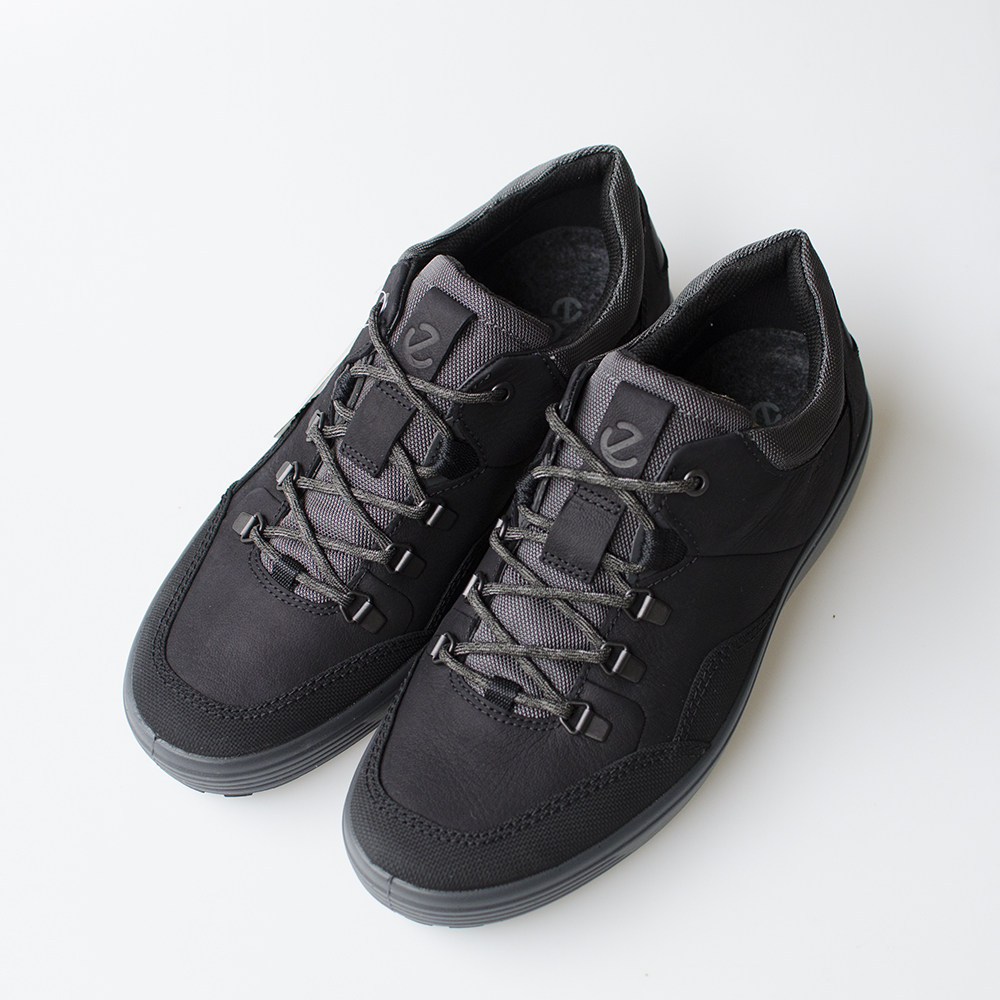 秋冬爱步eccosoft男士户外防水防滑休闲鞋皮鞋时尚休闲鞋