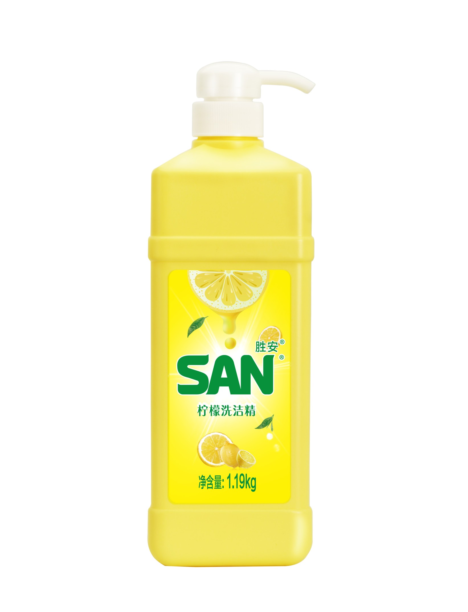 香港san胜安柠檬护肤洗洁1190克强去油污易过水洗洁精