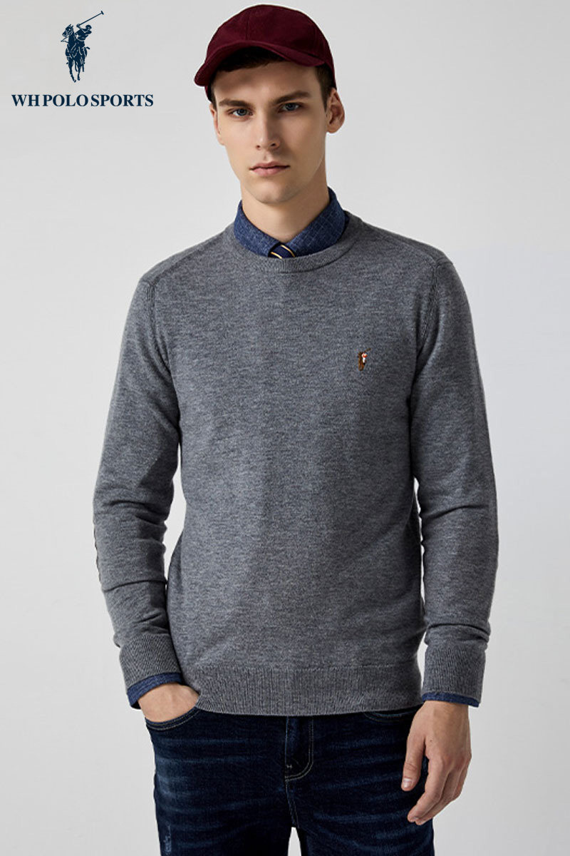 polo圆领套头羊毛衫针织衫sport时尚休闲上衣2021毛衣e11773931