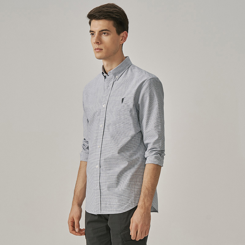 polo保罗男装长袖衬衫sport商务宽松纯棉衬衣衬衫