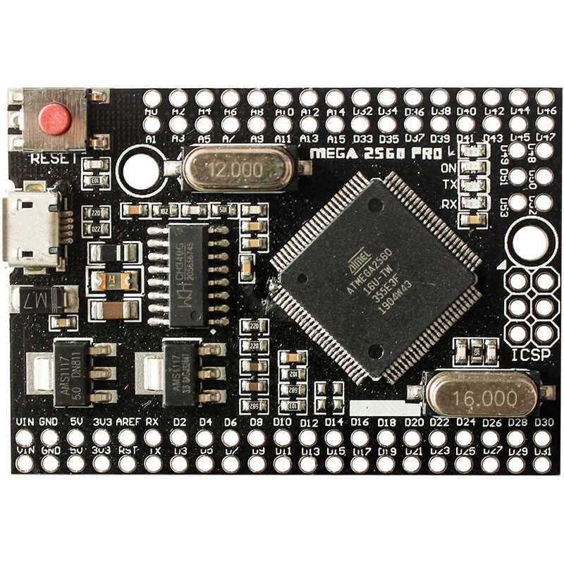 mega2560proatmega256016auusbch340g智能电子开发开发板