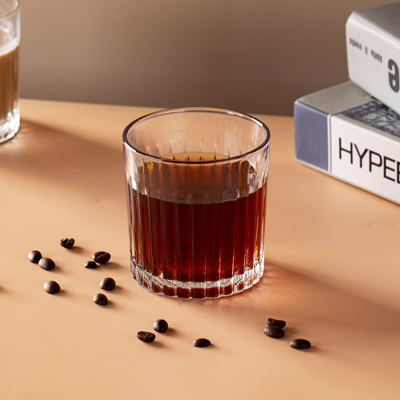 咖啡玻璃杯冰美美式拿铁杯子水杯家用威士忌酒杯咖啡杯