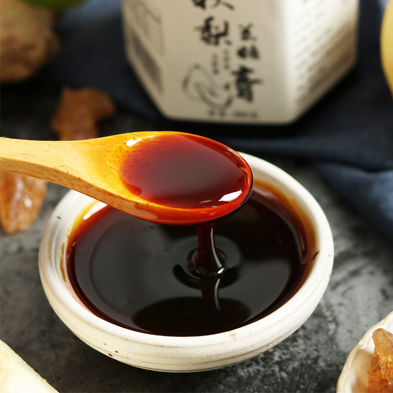 怀府小镇罗汉果秋梨膏180g手工现熬冰糖雪梨膏自制百合蜂蜜慈梨膏