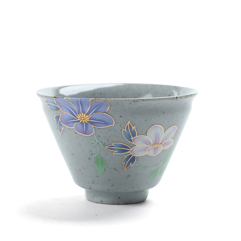 功夫功夫茶正佳佳源柏彩彩釉日式陶瓷茶杯主人茶杯