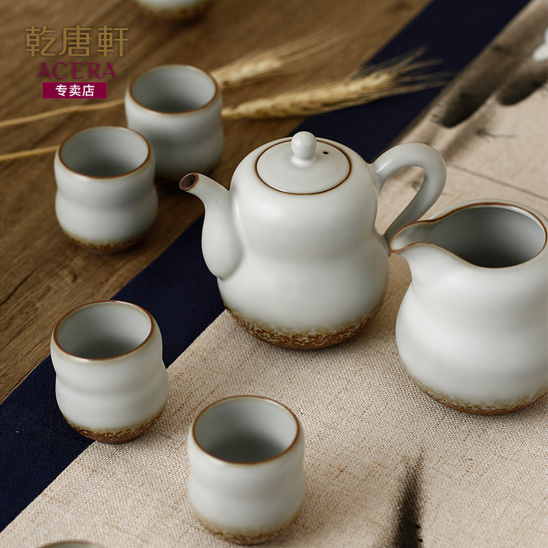 茶具乾唐轩活瓷陶器福禄套装干泡功夫功夫茶6人整套茶具