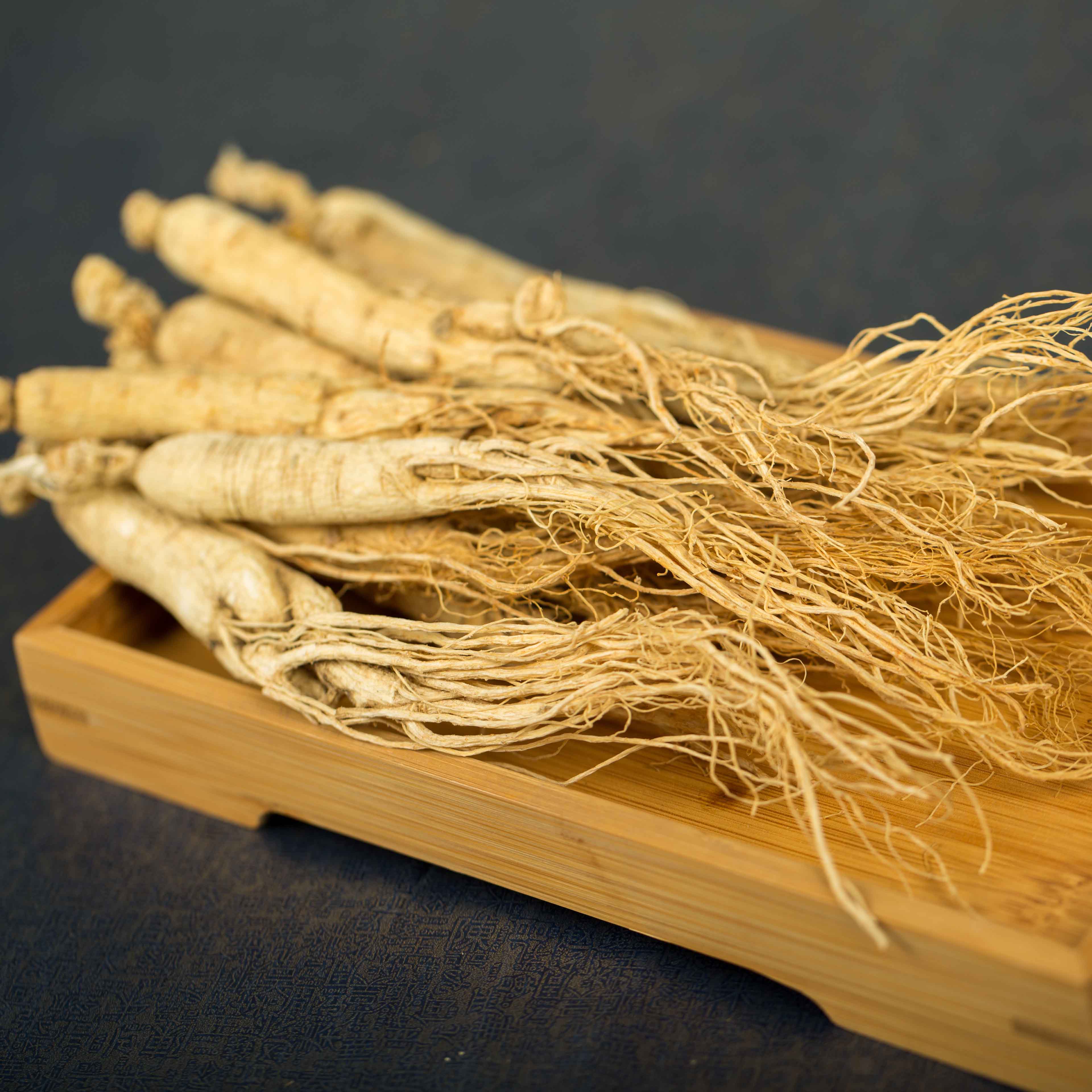 【250克】人参长白山干参泡酒叁东北特产白参整枝大参生晒参礼盒