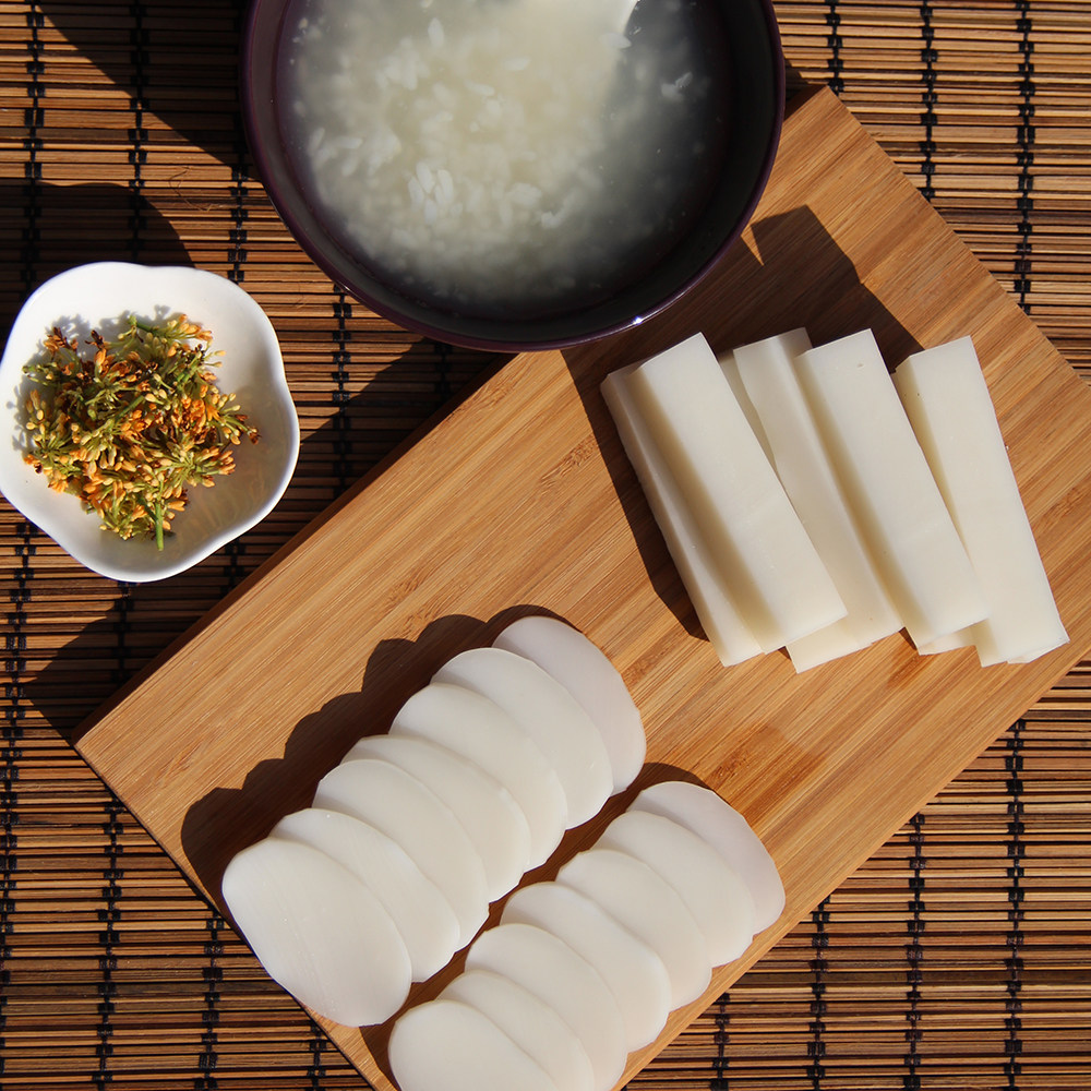 年糕槐花井侯家浙江舟山水磨手工白年糕800g年糕