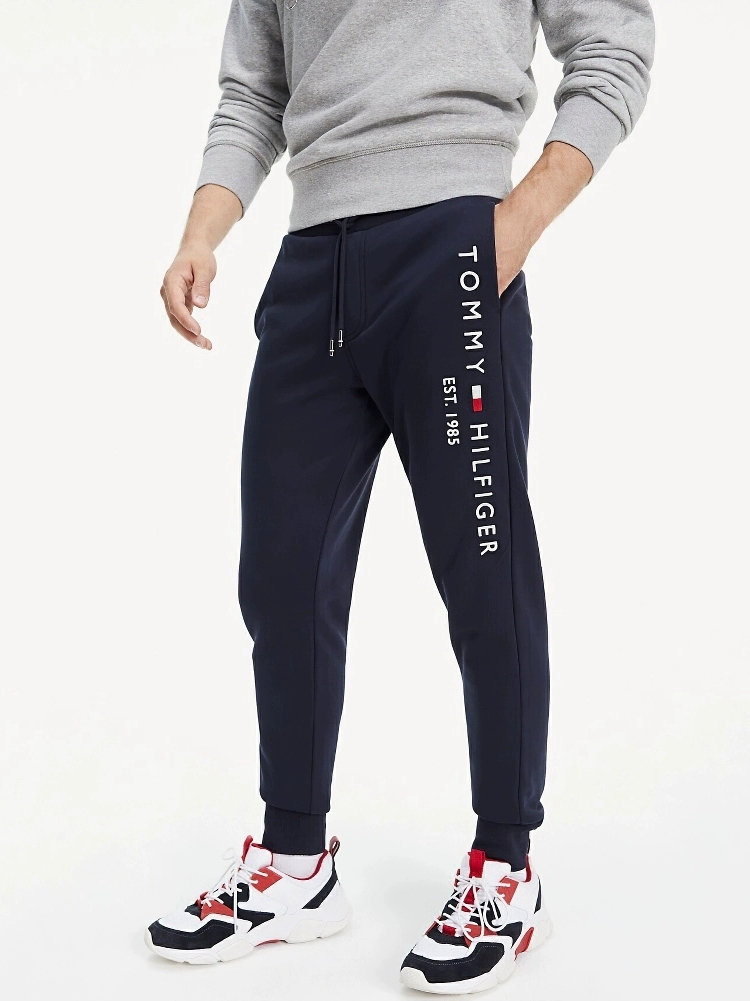 汤米TOMMY HILFlGER男士加绒卫裤卫衣运动裤休闲裤刺绣款宽松长裤