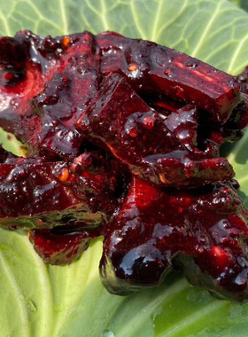 云南特产西双版纳景谷农家自制猪血腌红肉猪头肉腌又麻又辣下饭菜山姆