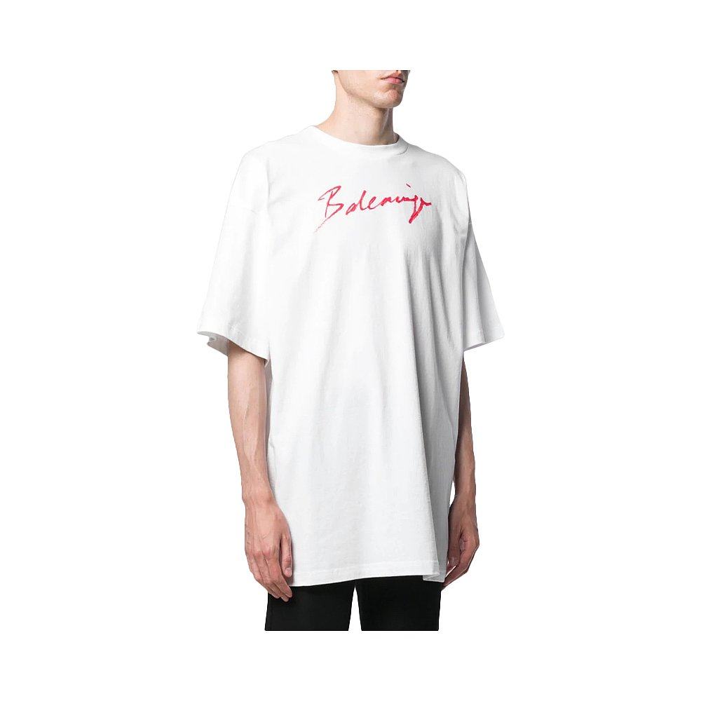 香港直邮balenciaga巴黎世家夏季宽松男士logo短袖t恤