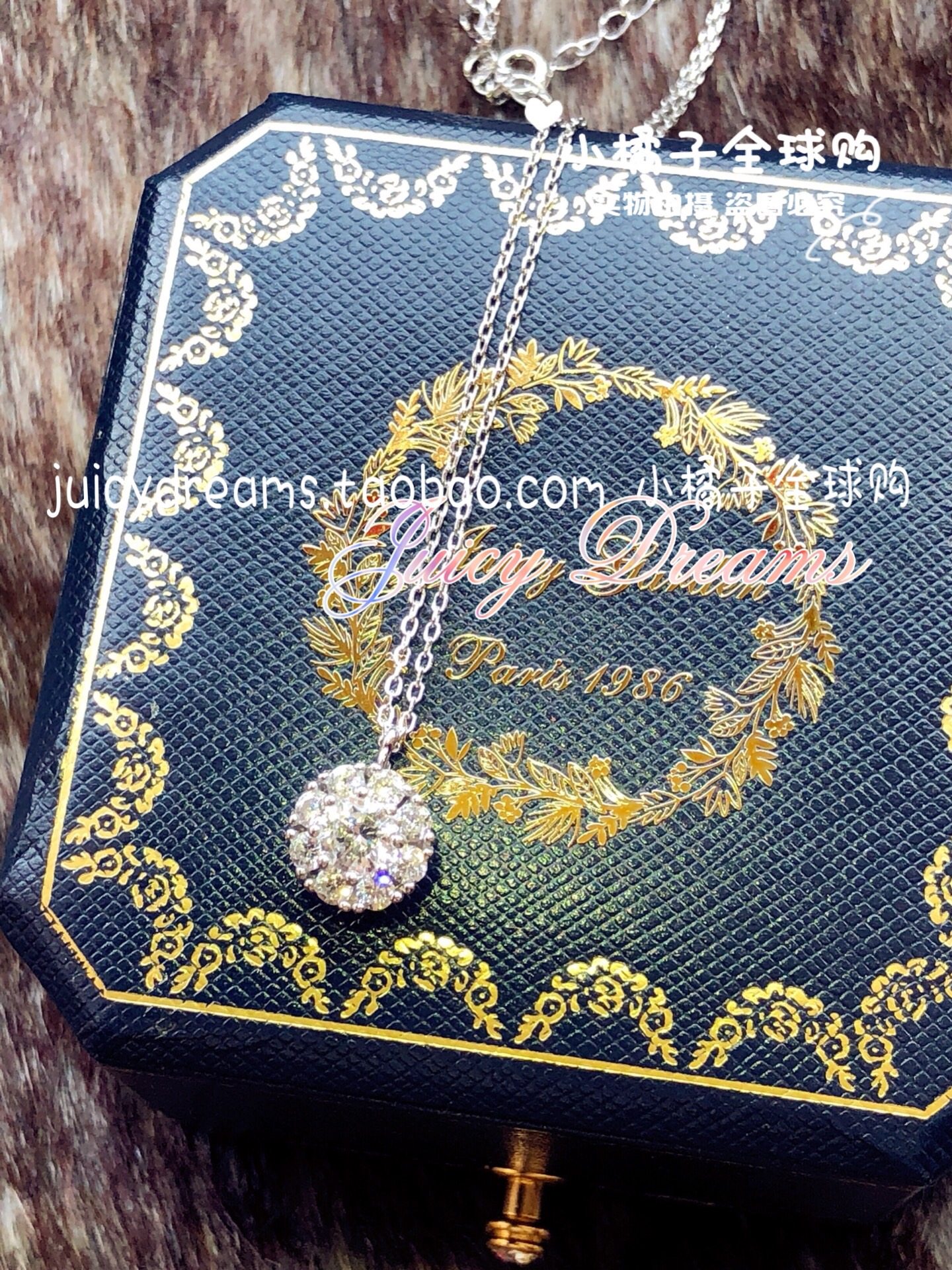 法国设计师juicydreams可转转动转运时来运转许愿成真项链