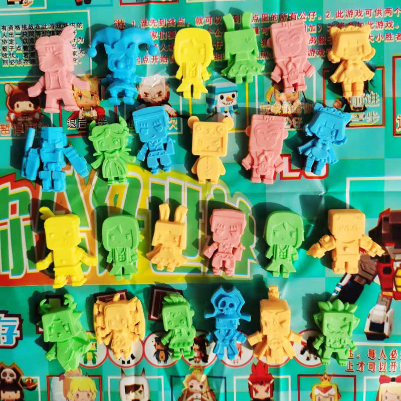世界迷你橡皮擦小玩玩具橡皮积木公仔人物我的卡通造型橡皮