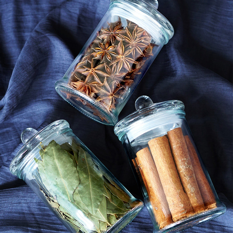 玻璃家用做菜大全组合调料香料茴香玻璃瓶大料花椒