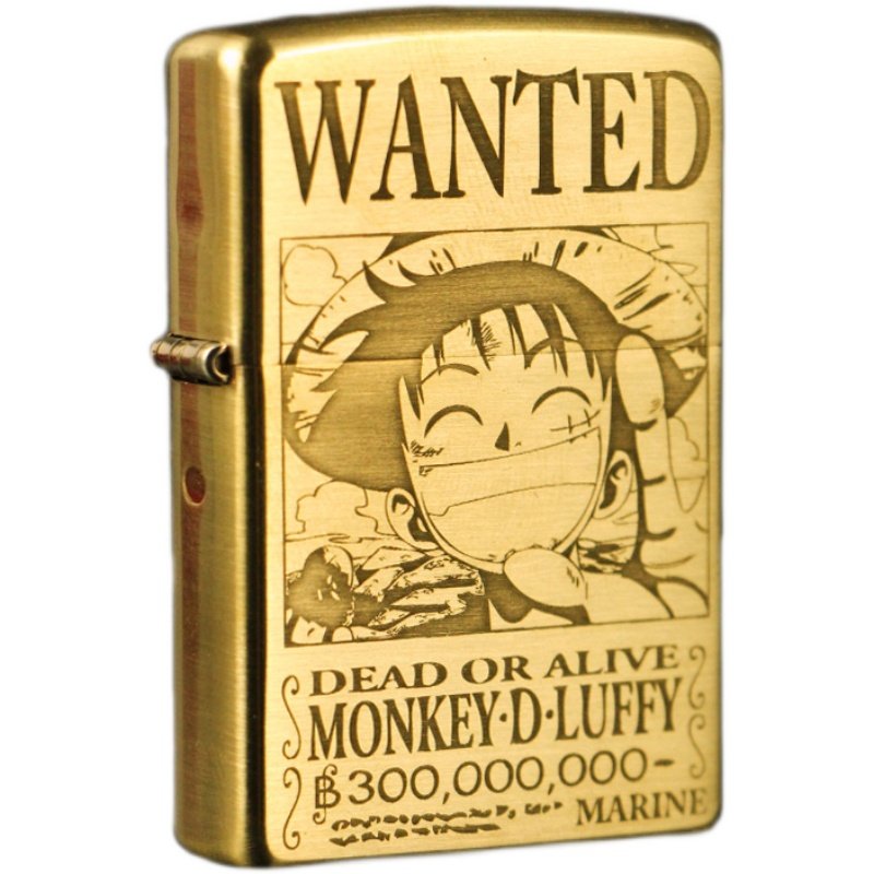 zippo官方正品芝宝打火机纯铜路飞新款索隆海贼王zippo