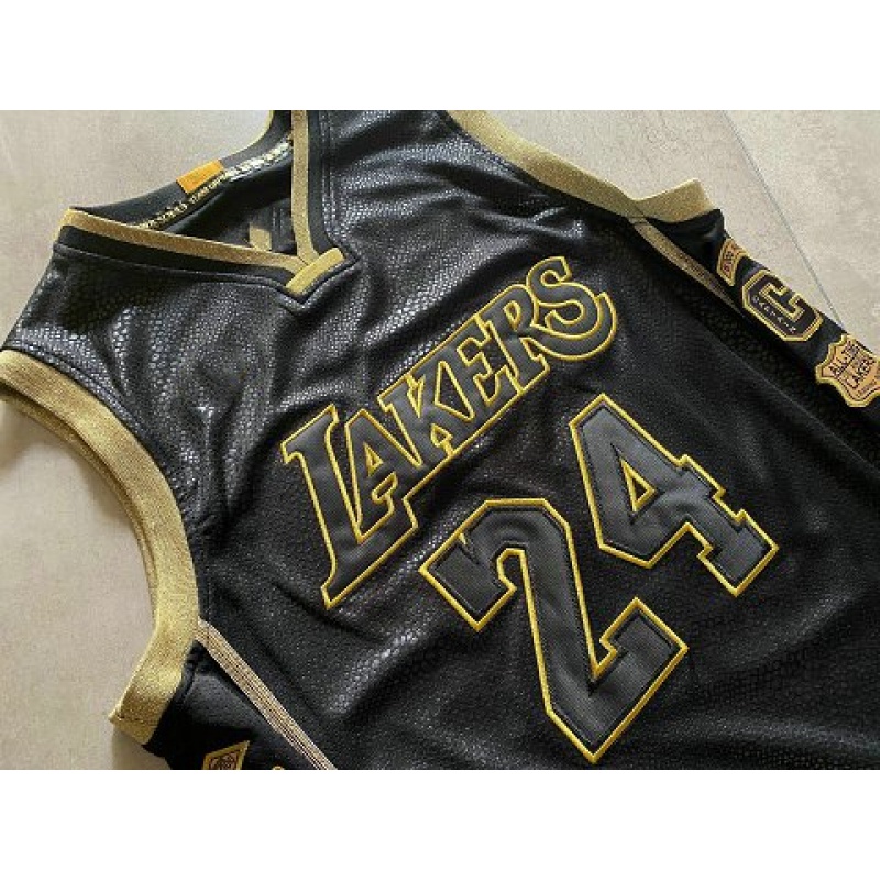 湖人24号科比退役纪念款蛇复古刺绣球衣篮球篮球服