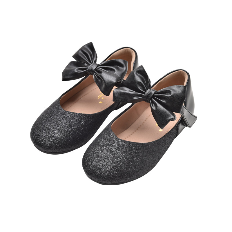 四季熊女童皮鞋春季新款时尚蝴蝶结表演女孩公主皮鞋