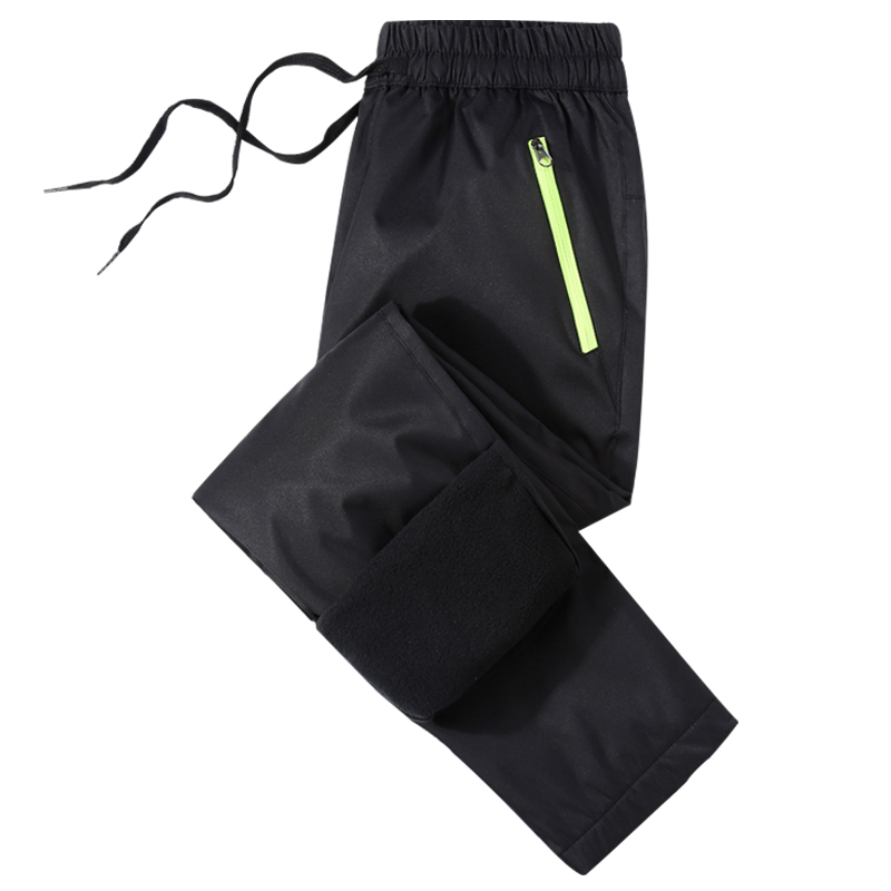 儿童冲锋裤男童女童加绒裤子秋冬户外防水防风裤加厚定制校服校裤