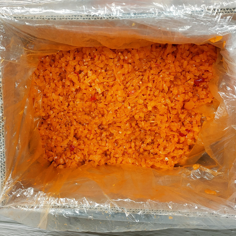 红油脆丁热干专用红丁萝卜卜丁短丁商用杂粮腌制