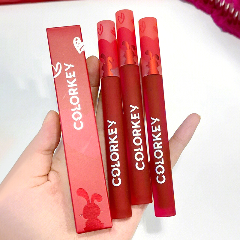 colorkey珂拉琪唇釉心愿兔口红女兔年限定r118唇泥新年礼盒r757
