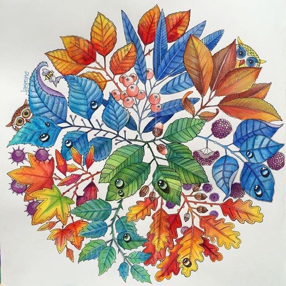 涂色绘本大人小学生解压高级涂鸦本儿儿童印画描红本