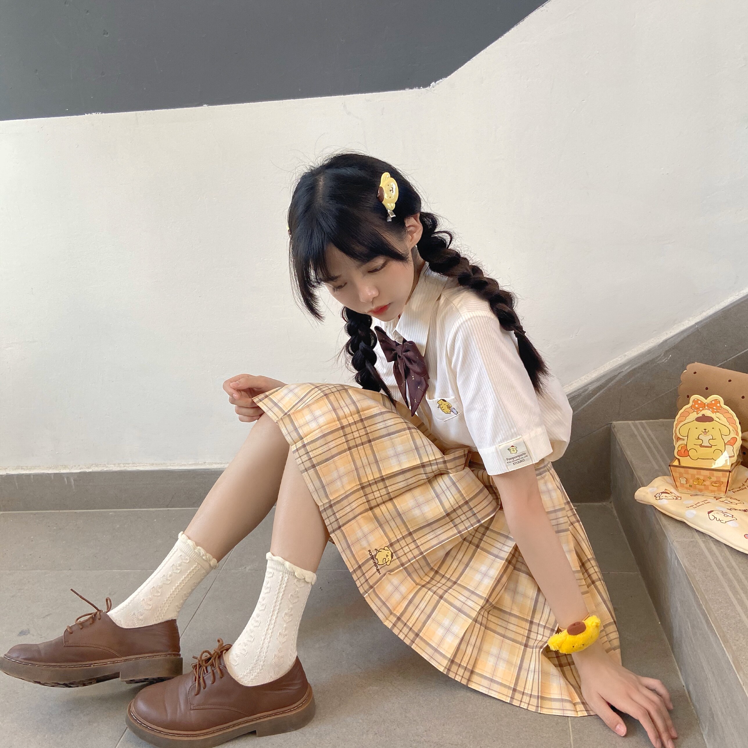 仅限补拍三丽鸥合作甜美可爱可爱布丁布丁狗jk制服cosplay女装