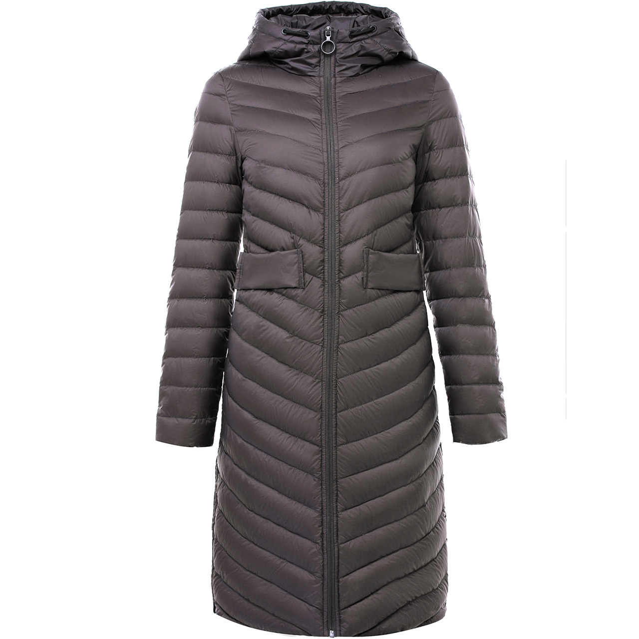 雪中飞2020新款反季轻薄羽绒服女中长款连帽简约休闲韩版外套潮