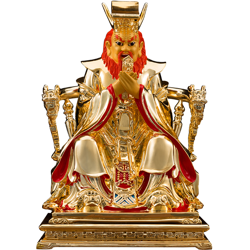 神像台湾纯铜金龙金龙王王爷道教龙王摆件供奉摆件