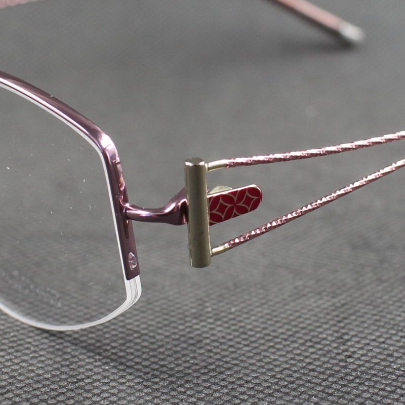 正品德国hellasdan华尔诗丹眼镜镜框女款纯钛半框眼镜架