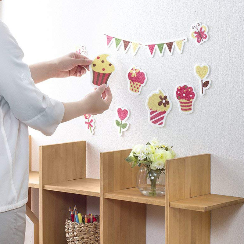 日本进口sanko墙壁装饰贴 墙贴 吸附式墙壁贴 墙壁装饰物 墙面贴