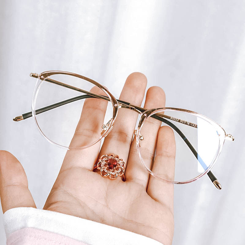 美潮近视眼镜女成品超轻网红款复古大框大脸圆脸男全框架配有度数