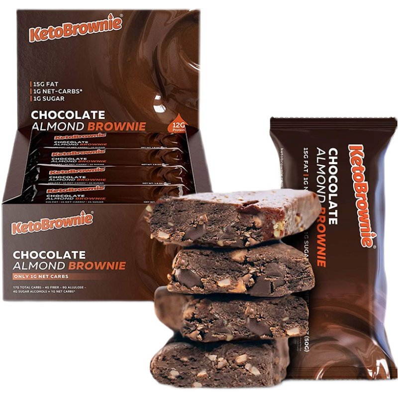 美国直邮ketobrowniebarshealthyfats生酮布朗尼代餐优质脂肪营养消化