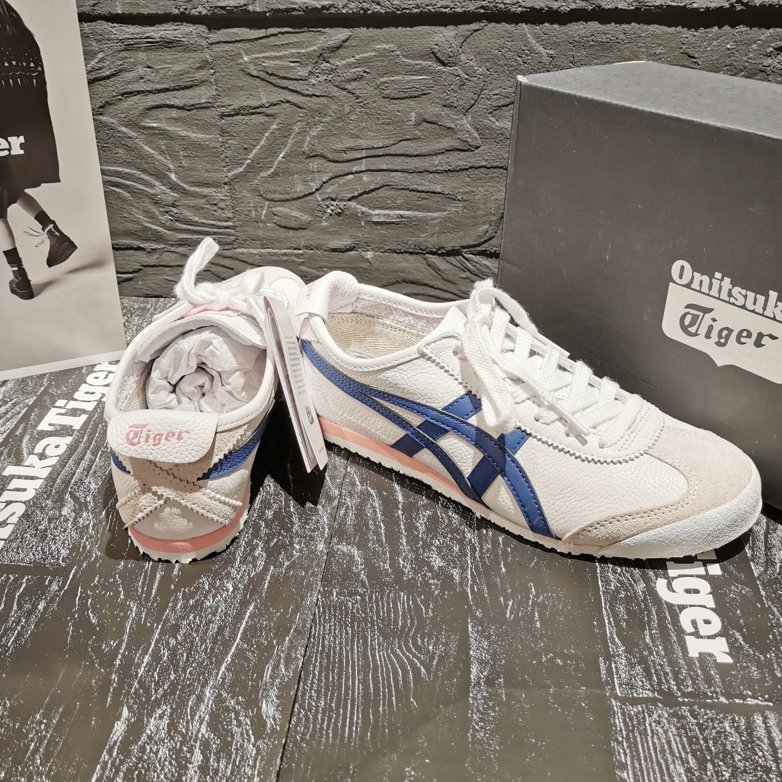 onitsuka tiger鬼塚虎女鞋mexico66复古百搭小白鞋 1182a078-104