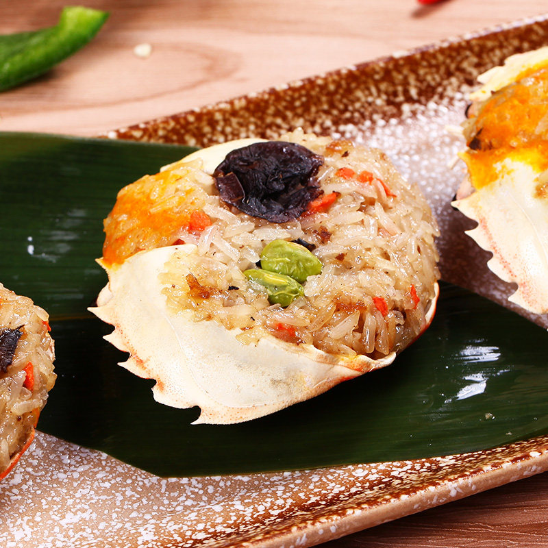 台湾风味蟹黄八宝饭乡特色特色菜菜谱糯米米饭自热米饭