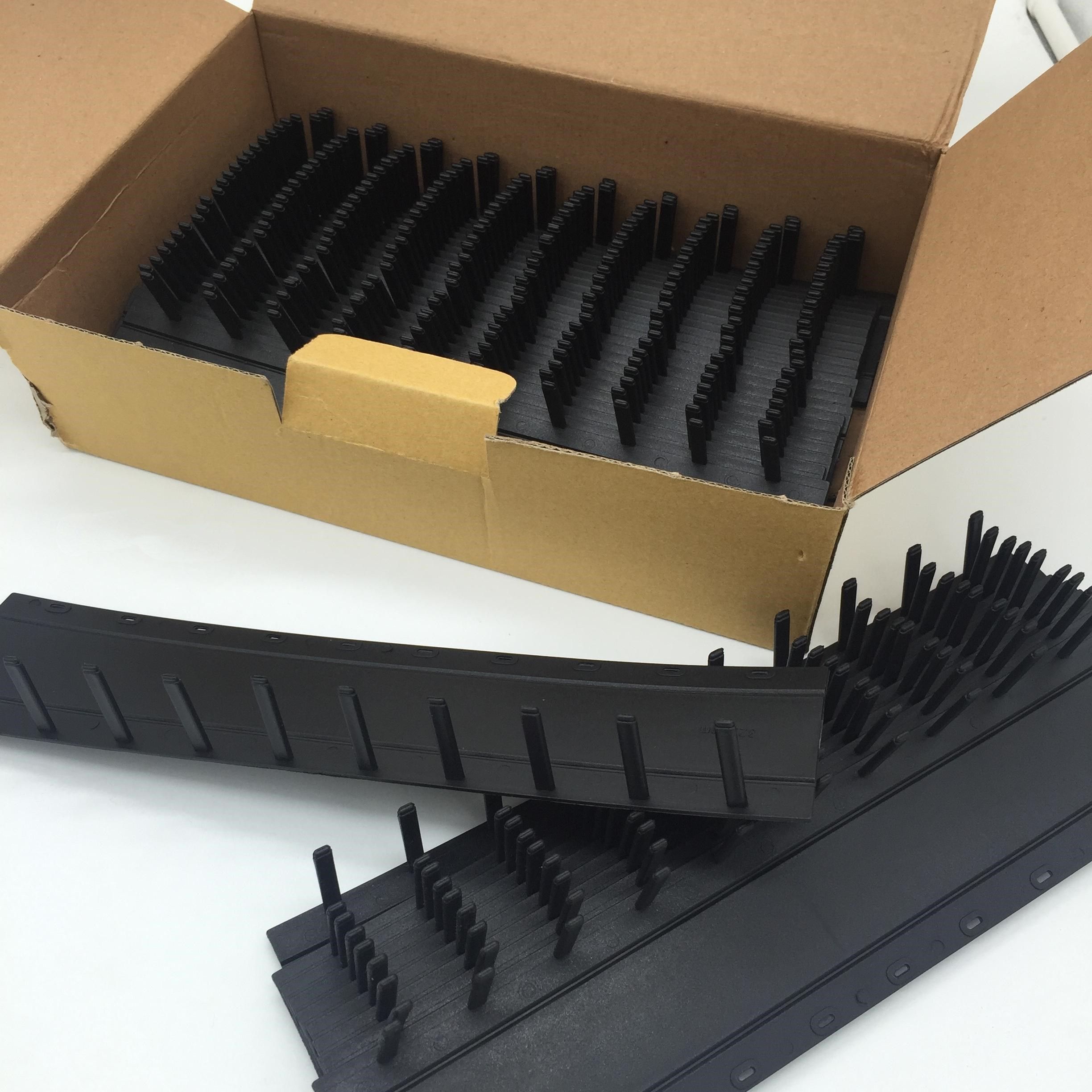 装订夹条3mm黑色塑料十孔胶条5mm10mm15mm压条10孔装订耗材