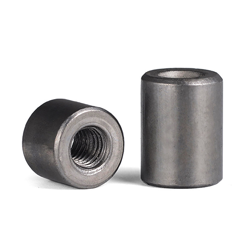 螺母加长圆柱丝杆连接加厚加高焊接m4m5m6m8m10m12l螺母