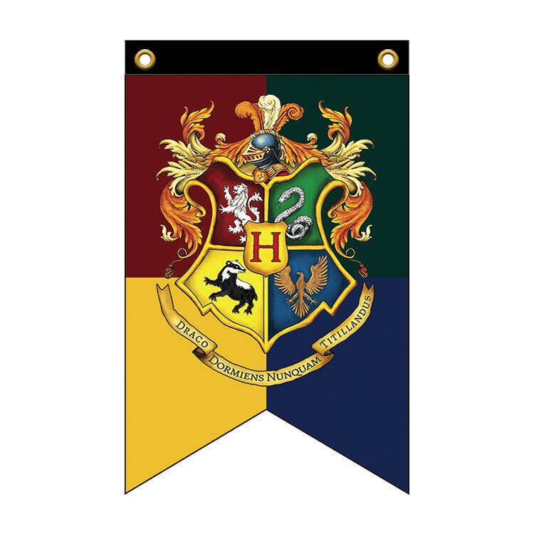 挂旗定制50x75cm新款哈利波特旗帜装饰格兰芬多魔法四大壁饰