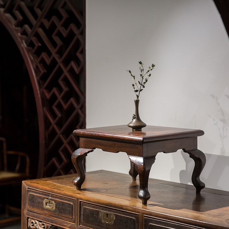 清代摆件木器老红桌面客厅收藏古董文玩红木摆件