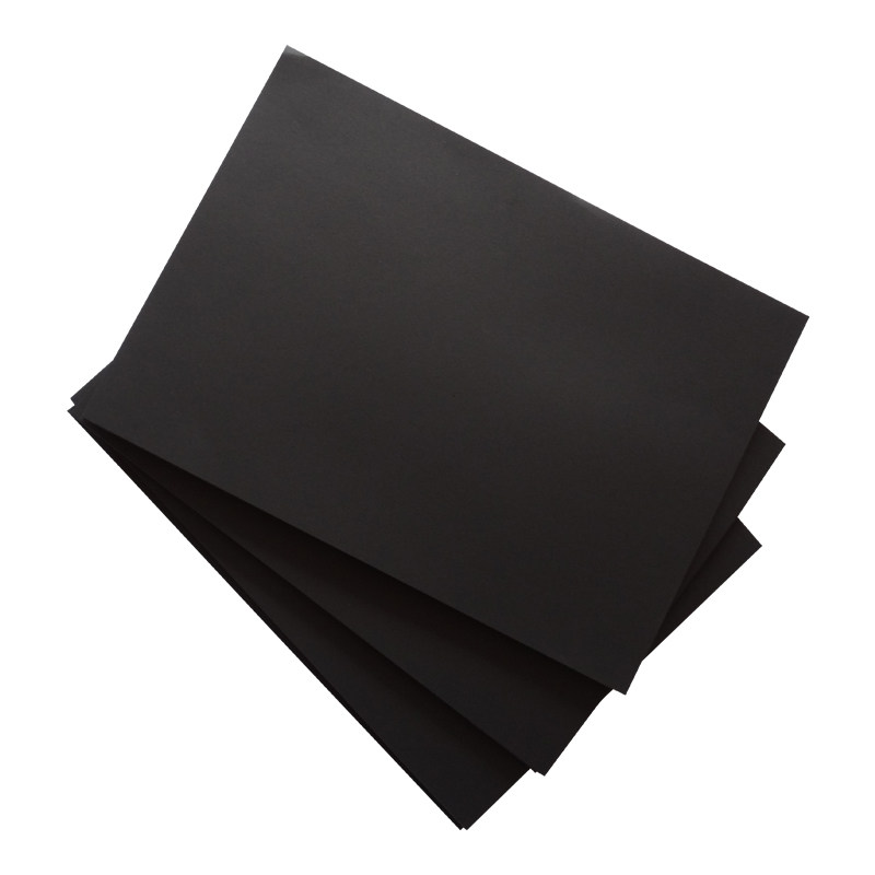 20张黑色卡纸250g300g8k手工爆炸盒子模型用纸摄影卡纸