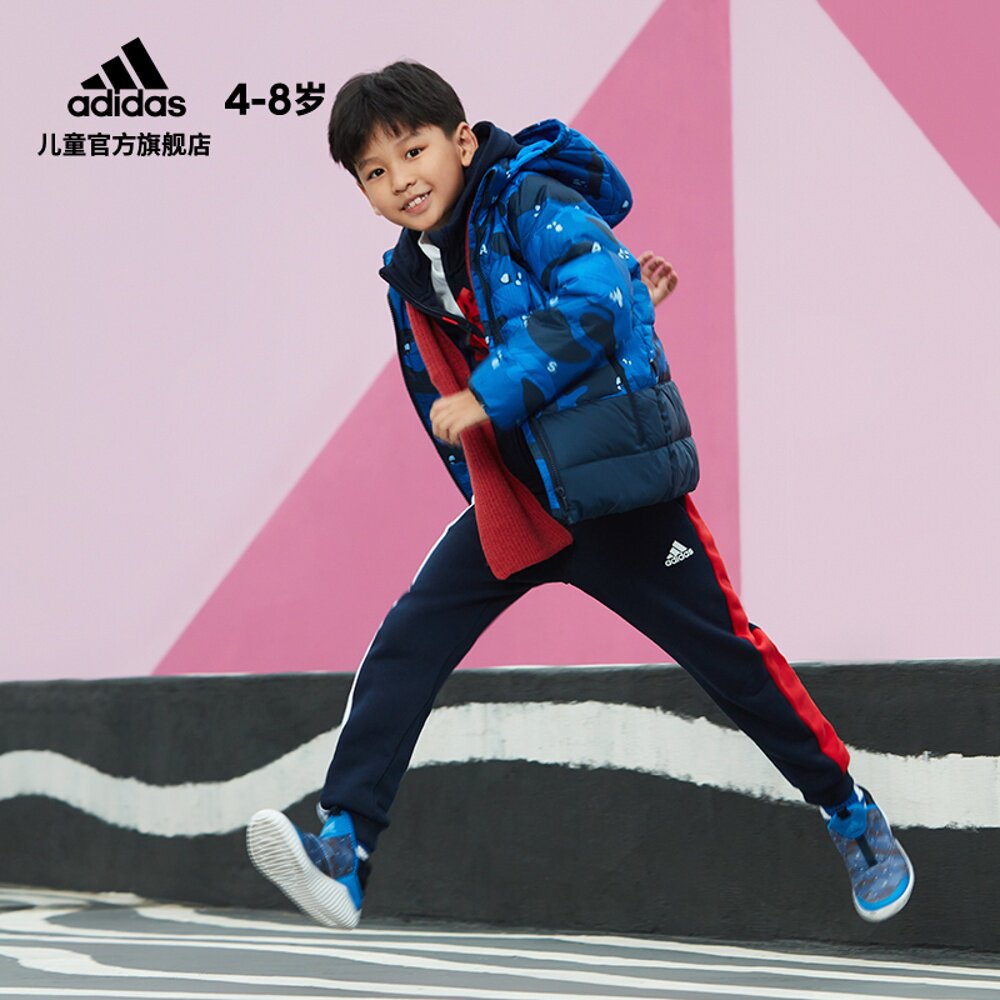 阿迪达斯官网adidas小童童装训练针织套装fk5874fk5875套装