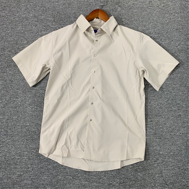 日单日本机能COOLMAX面料自制 紫标款快干弹力户外短袖衬衫男