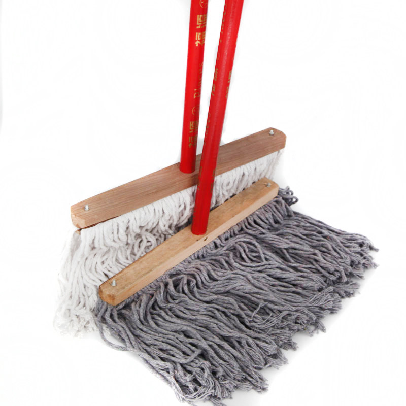 拖把40cm木柄60cm吸水办公木头地拖工厂和家胶棉拖把头