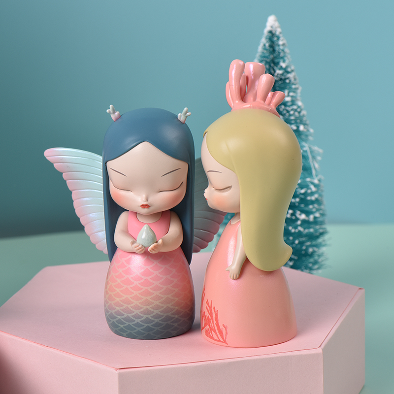 摆件海洋之歌盲盒创意装饰品白夜童话摆件