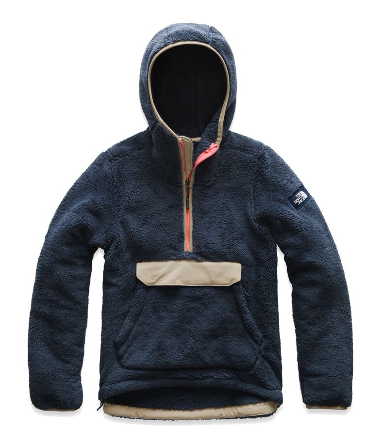 thenorthface美版北面秋冬女款羔羊羊绒休闲运动卫衣