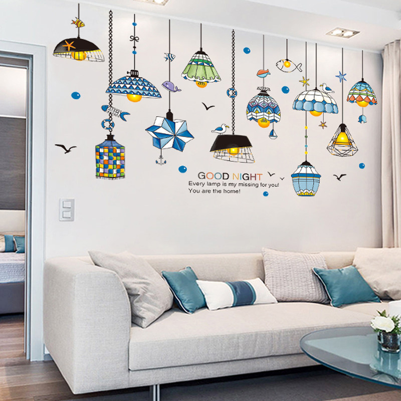 贴纸墙贴创意客厅墙面装饰个性房间小图案墙纸自粘背景墙壁贴画