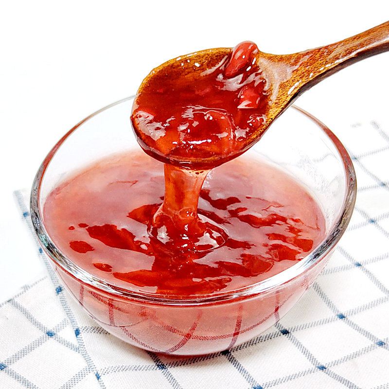 新仙尼草莓果泥果酱奶茶果汁冰沙甜品蛋糕立高果酱