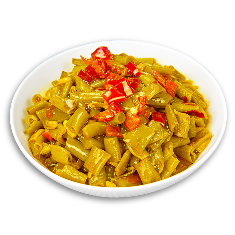 荆香红油油酸豆角农家泡脆豇豆酱菜下饭饭菜腌制