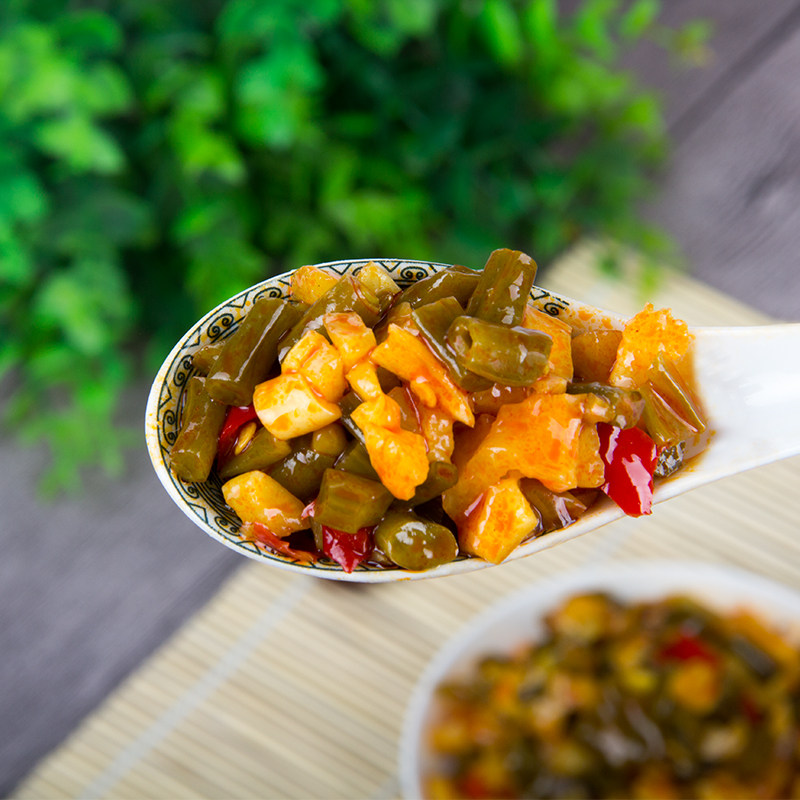 荆香一品香酱菜香辣萝卜酸豆角咸菜下饭菜开胃菜整箱9斤包邮