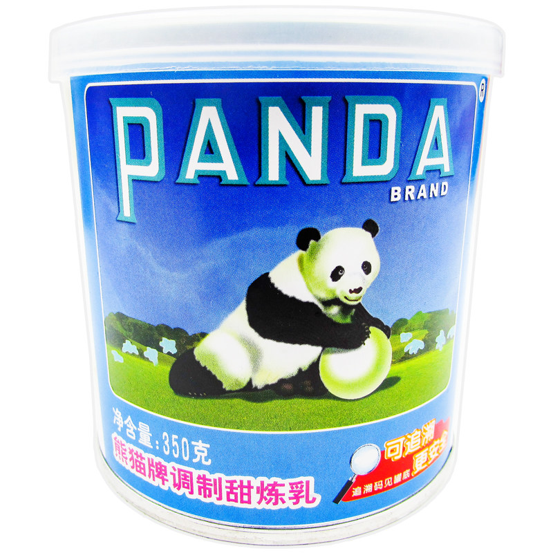 满2瓶包邮熊猫牌炼乳加糖炼奶 甜炼乳/甜奶酱/面包350g克奶茶