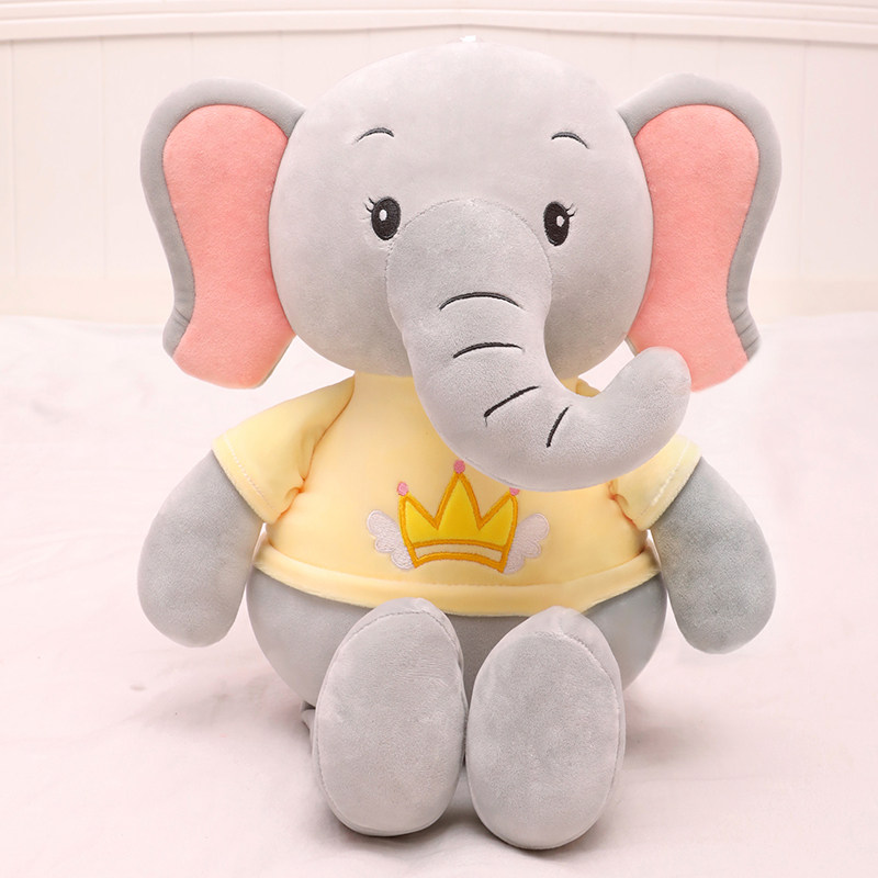大象毛绒玩具可爱小象玩偶公仔床上抱枕睡觉安抚毛绒布艺类玩具